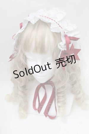 画像: BABY,THE STARS SHINE BRIGHT / Fallin' Ribbonヘッドドレス  白ｘ赤 S-25-08-15-020-BA-AC-AS-ZS
