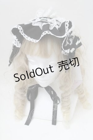 画像: DearMyLoveEmily / Emilyハートチャームヘッドドレス  黒ｘ白 S-25-08-15-021-LO-AC-AS-ZS