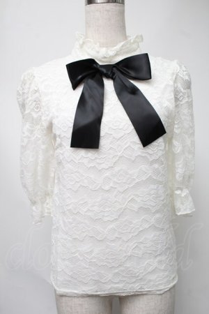 画像: Ank Rouge / TOP総レーストップス  白 S-25-08-15-027-CA-TO-HR-ZS
