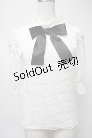 画像: Ank Rouge / TOP総レーストップス  白 S-25-08-15-027-CA-TO-HR-ZS