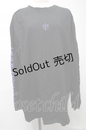 画像: KRY CLOTHING / プリントロンT  黒ｘ紫 S-25-08-16-048-EL-TO-HR-ZS