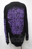 画像2: KRY CLOTHING / プリントロンT  黒ｘ紫 S-25-08-16-048-EL-TO-HR-ZS (2)