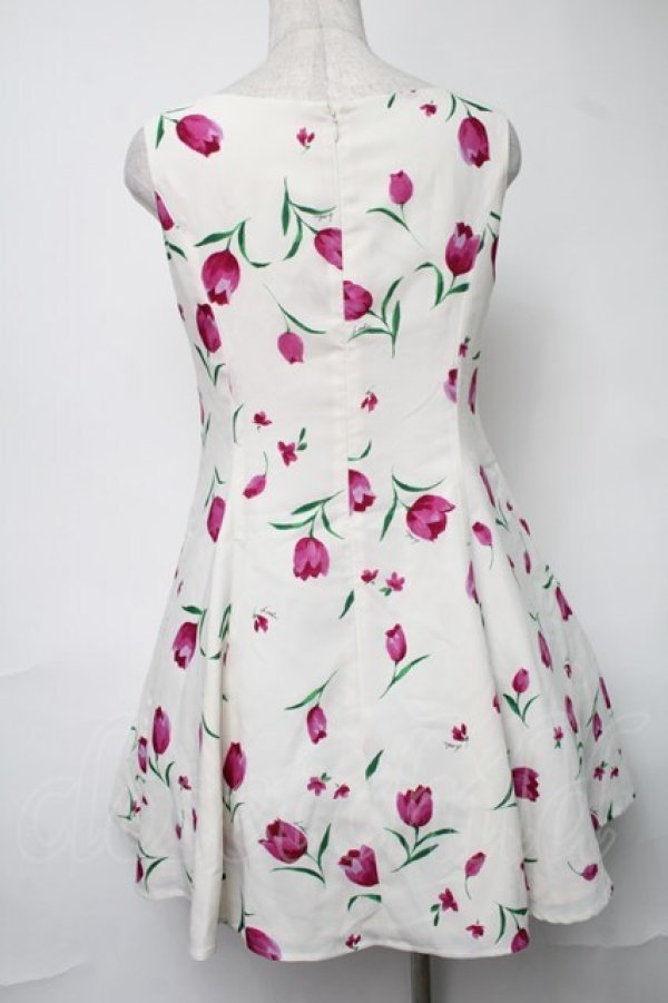 画像2: LODISPOTTO / チューリップ柄ワンピース  オフ S-25-08-16-058-LO-OP-HR-ZT341 (2)