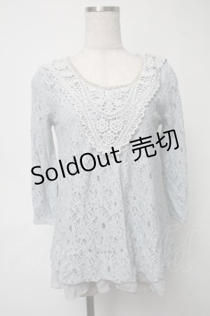 画像: axes femme / トップス  サックス S-25-08-16-022-AX-TO-AS-ZS