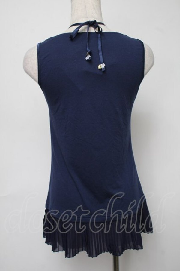 画像2: axes femme / トップス  紺 S-25-08-16-023-AX-TO-AS-ZT522 (2)