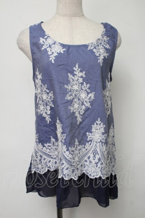 画像1: axes femme / トップス  青 S-25-08-16-024-AX-TO-AS-ZS (1)