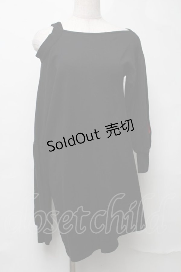 画像1: NieR Clothing / 肩開きトップス  黒 S-25-08-16-032-PU-TO-HR-ZY (1)