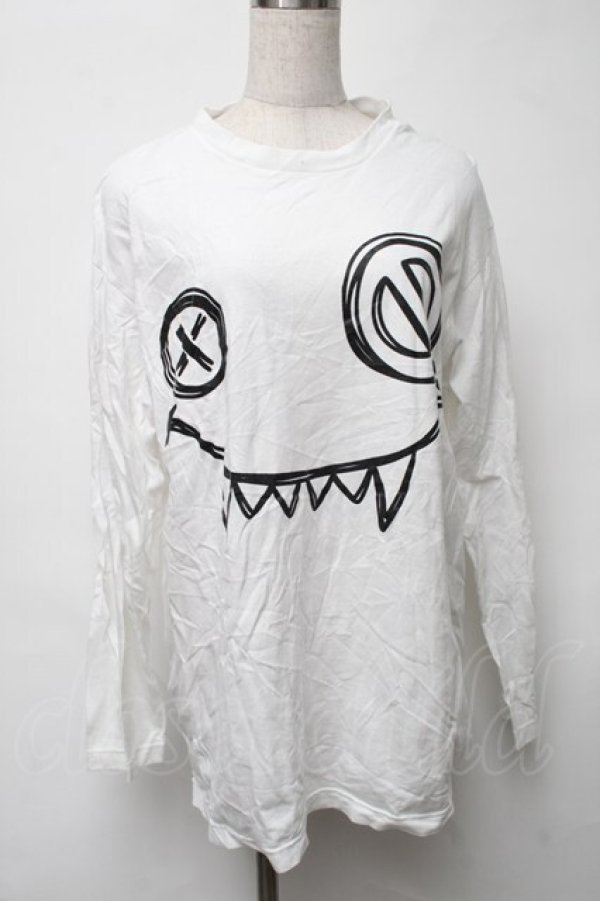 画像1: NieR Clothing / プリントロンT  白 S-25-08-16-004-PU-TO-HR-ZT179 (1)