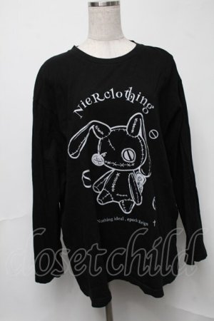 画像: NieR Clothing / プリントロンT  黒 S-25-08-16-035-PU-TO-HR-ZS