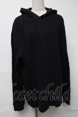 画像: NieR Clothing / プリントフードプルパーカー  黒 S-25-08-16-037-PU-TO-HR-ZS