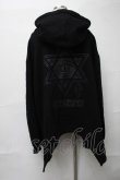 画像2: KRY CLOTHING / 「DAVIDE BNPK」ボリュームネック裏起毛Aライン変形パーカー  黒 S-25-08-16-040-EL-BL-HR-ZS (2)