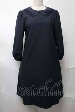 画像: franche lippee black / ワンピース  紺 S-25-08-17-050-LO-OP-AS-ZS