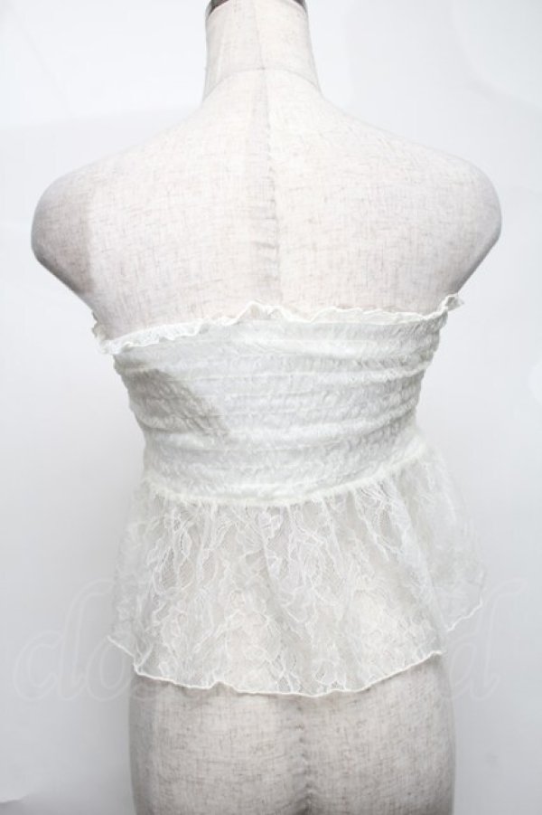 画像3: EAT ME / レースシャーリングベアトップ  オフ S-25-08-17-017-LO-TO-AS-ZS (3)