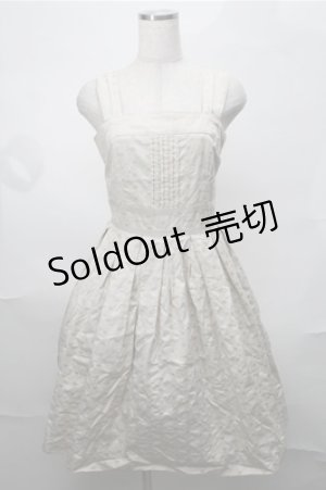 画像: Emily Temple cute / ドット刺繍ワンピース  オフ S-25-08-18-045-ET-OP-AS-ZT321