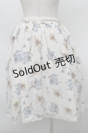 画像: axes femme / サイドフリルミドルスカート  オフ S-25-08-18-056-AX-SK-AS-ZS