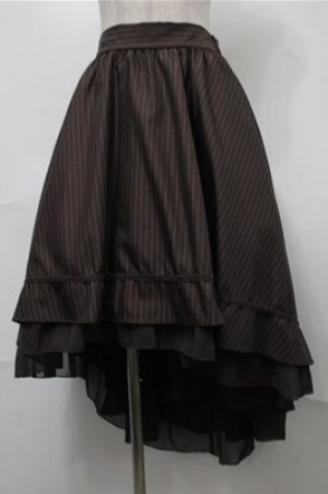 画像: axes femme / ベルト付フィッシュテールスカート  ブラウン S-25-08-18-062-AX-SK-AS-ZS