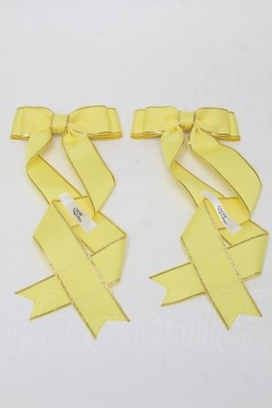 画像: LOTUS ribbon / ツインリボンバレッタ   S-25-08-18-1006-EL-AC-SA-ZS