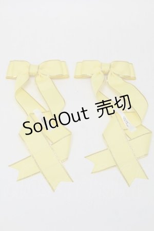 画像: LOTUS ribbon / ツインリボンバレッタ   S-25-08-18-1006-EL-AC-SA-ZS