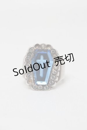 画像: Moi-meme-Moitie //ビーズ棺リング2nd  シルバーｘ青 S-25-08-18-1008-MO-AC-AS-ZS