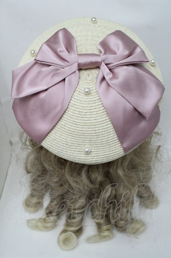 画像3: axes femme kawaii / リボンサマーベレー  オフｘピンク S-25-08-18-1010-AX-AC-AS-ZT-K025 (3)