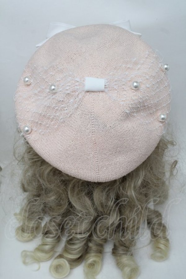 画像3: Angelic Pretty / Pearl Ribbonベレー  ピンク S-25-08-18-1011-AP-AC-HR-ZS (3)