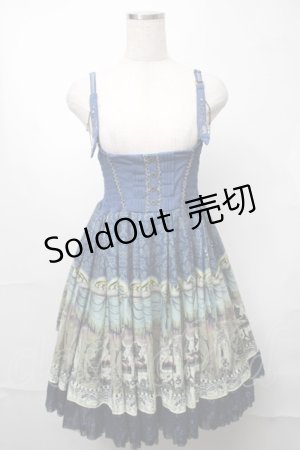 画像: Ozz oneste / トルソープリント2Wayスカート  紺 S-25-08-18-1016-OO-SK-AS-ZI