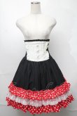画像1: ATELIER PIERROT / コルセットスカート・ミニーマウス  黒ｘ赤 S-25-08-18-1032-EL-SK-AS-ZS (1)