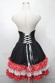 画像2: ATELIER PIERROT / コルセットスカート・ミニーマウス  黒ｘ赤 S-25-08-18-1032-EL-SK-AS-ZS (2)