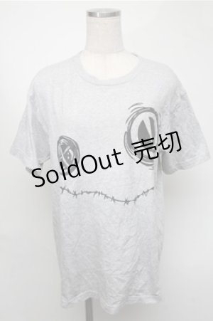 画像: NieR Clothing / プリントTシャツ  グレー S-25-08-18-024-PU-TS-HR-ZS