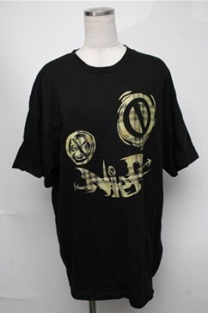 画像: NieR Clothing / プリントTシャツ  黒 S-25-08-18-031-PU-TS-HR-ZS