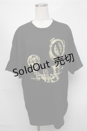 画像: NieR Clothing / プリントTシャツ  黒 S-25-08-18-031-PU-TS-HR-ZI