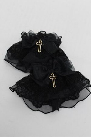 画像: Angelic Pretty / Holy Crossお袖とめ  黒 S-25-08-18-005-AP-ZA-AS-ZS