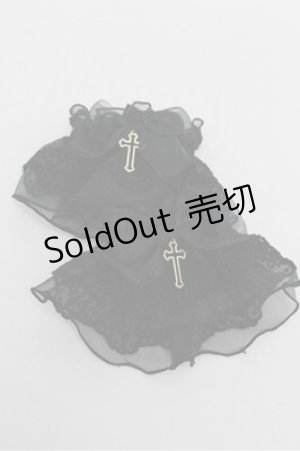 画像: Angelic Pretty / Holy Crossお袖とめ  黒 S-25-08-18-005-AP-ZA-AS-ZS