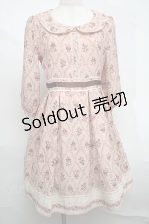 画像: LODISPOTTO / 花柄ワンピース  ピンク S-25-08-19-044-LO-OP-HR-ZS
