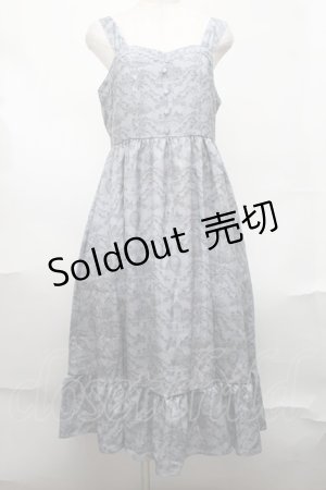 画像: m petit by misako / MSKトワルドジュイジャンパースカート LL グレー S-25-08-19-049-LO-SK-AS-ZS