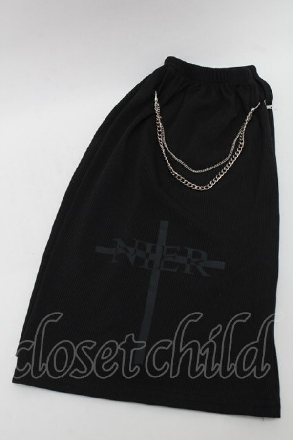 画像1: NieR Clothing / レッグカバー  黒 S-25-08-19-018-PU-ZA-HR-ZS (1)