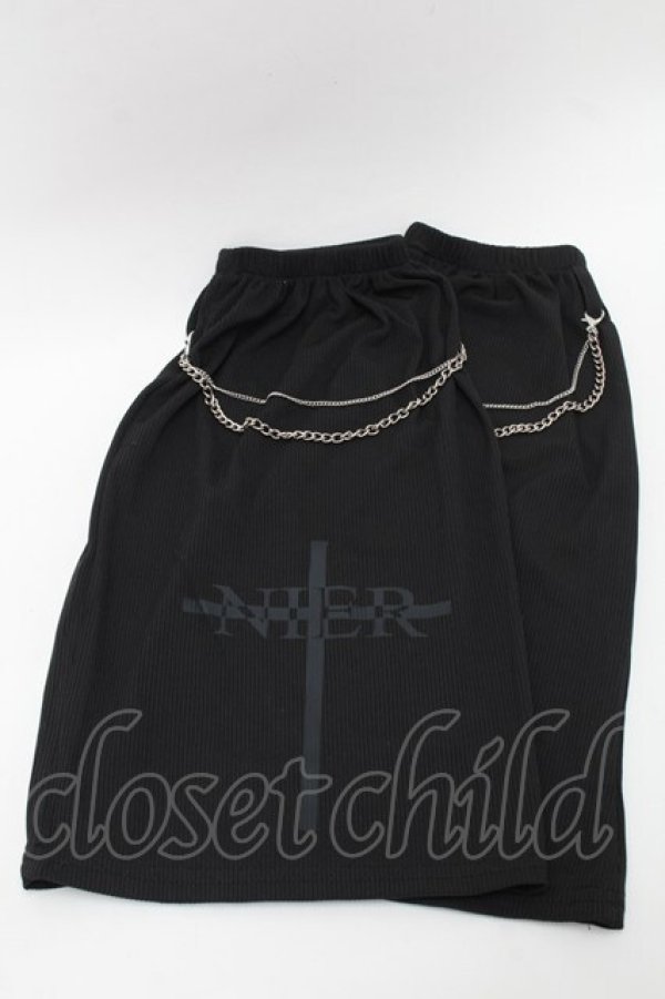 画像3: NieR Clothing / レッグカバー  黒 S-25-08-19-018-PU-ZA-HR-ZS (3)