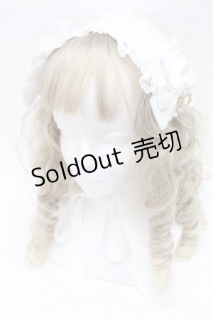 画像: BABY,THE STARS SHINE BRIGHT / プリンセスドロップヘッドドレス  白 S-25-08-19-019-BA-AC-AS-ZS