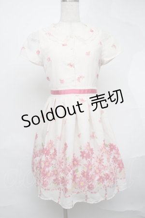 画像: LODISPOTTO / シフォン花柄ワンピース  オフ S-25-08-19-036-LO-JA-HR-ZS