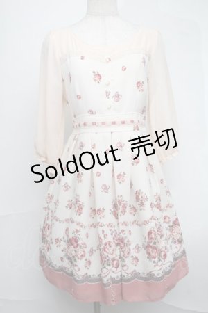 画像: LODISPOTTO / シフォン花柄ワンピース  オフ S-25-08-19-039-LO-JA-HR-ZS