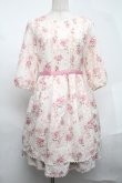 画像1: LODISPOTTO / シフォン花柄ワンピース  ピンク S-25-08-19-043-LO-JA-HR-ZS (1)