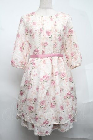 画像: LODISPOTTO / シフォン花柄ワンピース  ピンク S-25-08-19-043-LO-JA-HR-ZS