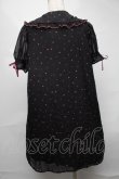 画像2: Ank Rouge / ハート総柄シフォンワンピース  黒 S-25-08-20-047-CA-OP-HR-ZS (2)