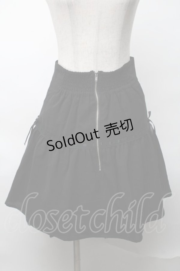 画像1: Ank Rouge / はしごレーススカート  黒 S-25-08-20-057-CA-SK-HR-ZT267 (1)