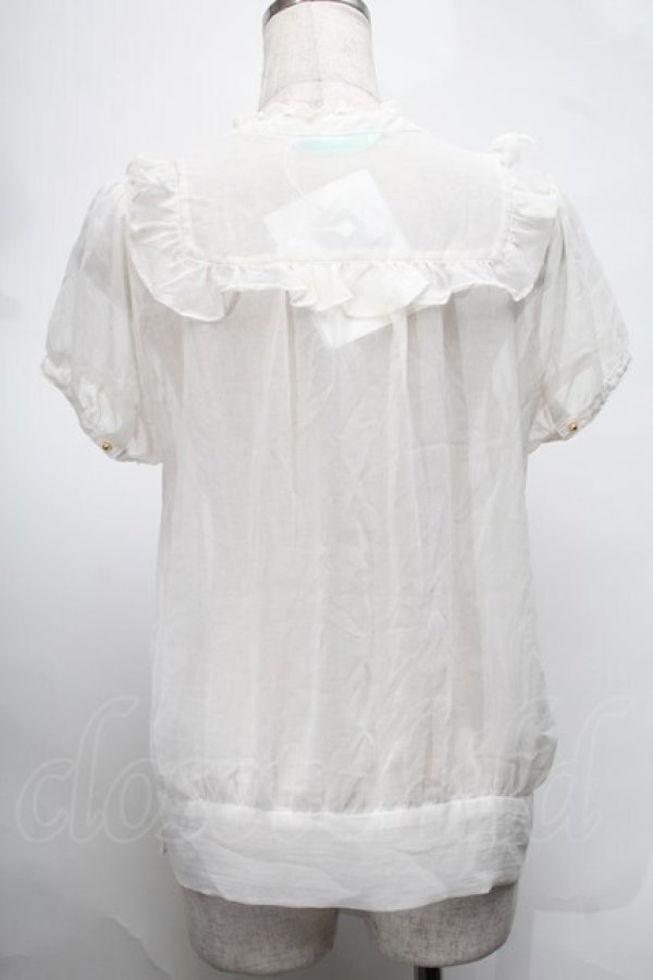 画像2: Cherir la femme / ブラウス  オフ S-25-08-20-006-LO-BL-AS-ZS (2)