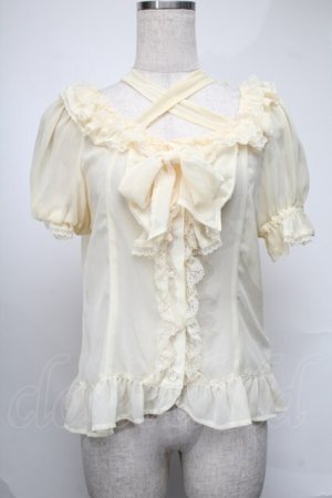 画像: BABY,THE STARS SHINE BRIGHT / キラキラ星座シフォンブラウス  イエロー S-25-08-20-009-BA-SK-AS-ZS