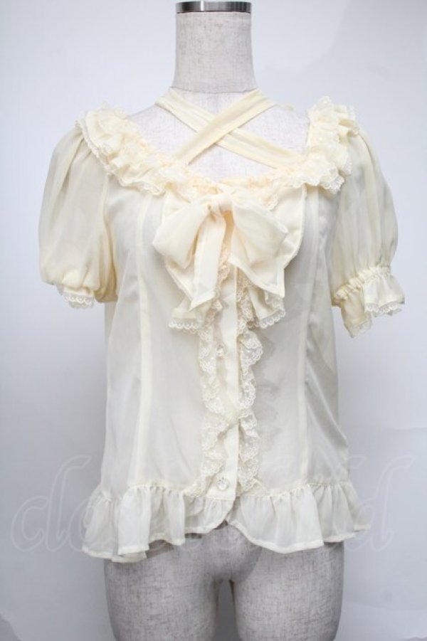 画像1: BABY,THE STARS SHINE BRIGHT / キラキラ星座シフォンブラウス  イエロー S-25-08-20-009-BA-SK-AS-ZS (1)