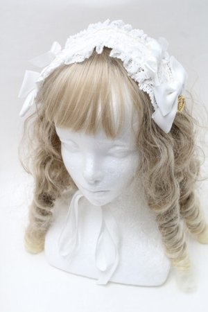 画像: BABY,THE STARS SHINE BRIGHT / プリンセスドロップヘッドドレス  白 S-25-08-20-002-BA-AC-HR-ZS