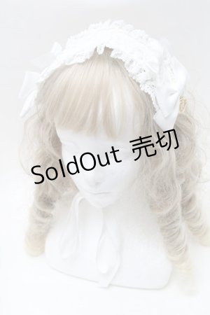 画像: BABY,THE STARS SHINE BRIGHT / プリンセスドロップヘッドドレス  白 S-25-08-20-002-BA-AC-HR-ZS