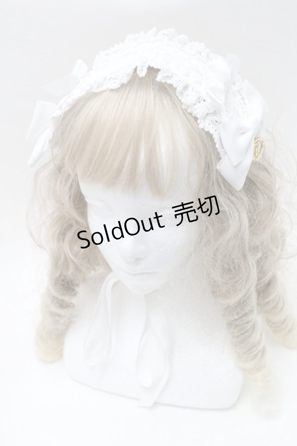 画像1: BABY,THE STARS SHINE BRIGHT / プリンセスドロップヘッドドレス  白 S-25-08-20-002-BA-AC-HR-ZS (1)